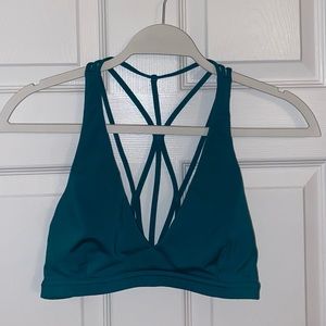 Lululemon Sports Bra, Teal, Size 8, Light Support. Perfect Condition.